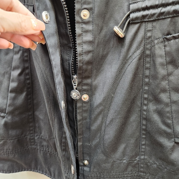 Betsey Johnson Black Utility Jacket for Women Light Weight XS - Picture 7 of 16